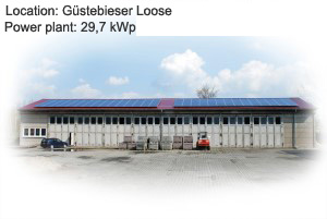 Photovoltaik Referenzanlage Guestebieser Loose  29,7  kWp build by Antaris