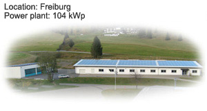 Photovoltaik Referenzanlage Spiegelhalter Freiburg 104 kWP build by Antaris